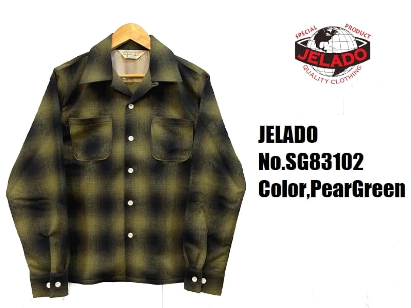 JELADO オンブレ 開襟　チェック JELADO ジェラード SG11101 Westcoast Shirt ウエストコート
